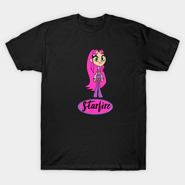 Starfire teen titans go T-Shirt by Bookishandgeeky